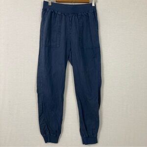 Faherty Arlie Linen Blend Pull-on Joggers - Navy / Medium